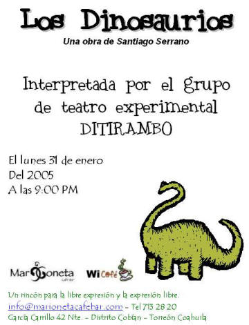 Dinosaurios - Santiago Serrano- Grupo Ditirambo Mxico